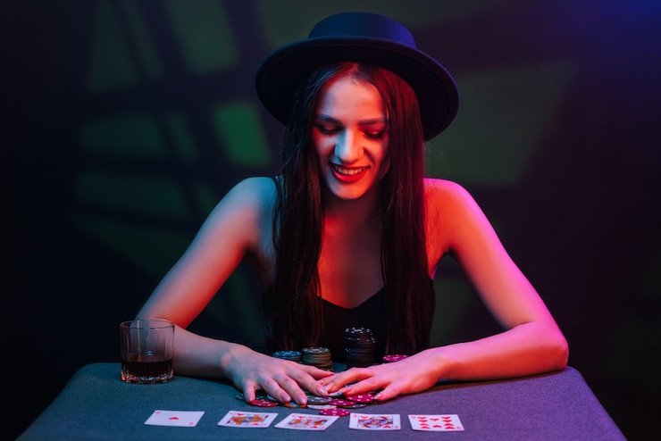 Live dealer casino table with multi-camera setup